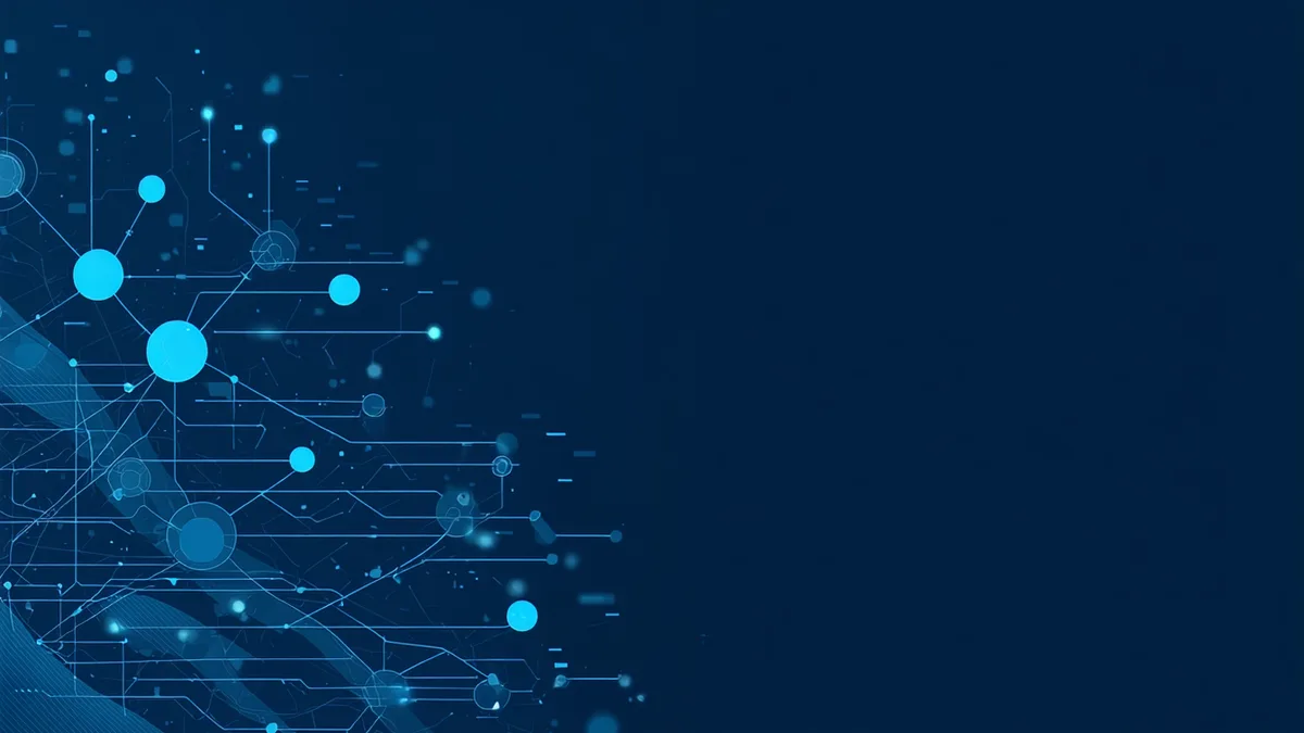 Abstract data visualization representing insurance document analysis