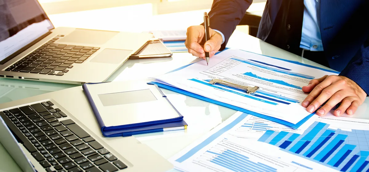 Independent insurance adjuster reviewing a claim file